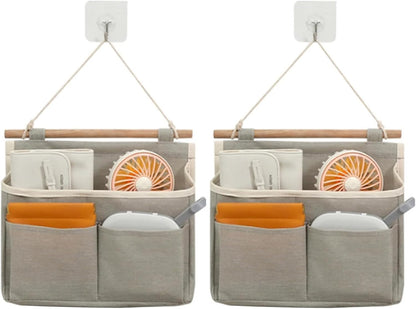 2Pcs Hanging Storage, Closet Organiser, Hanging Gift Wrap Organiser, over the Do