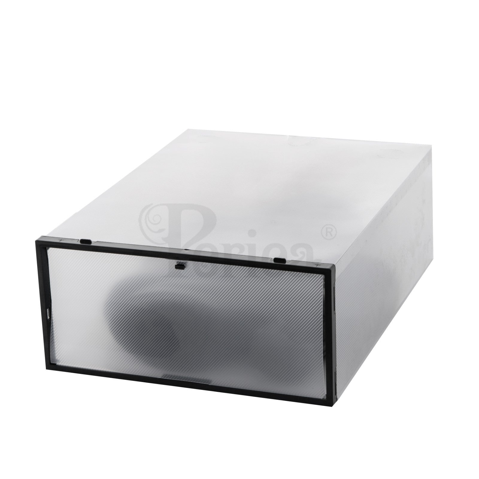 Periea Clear Plastic Shoe Storage Boxes Stackable Drawers Organiser Underbed