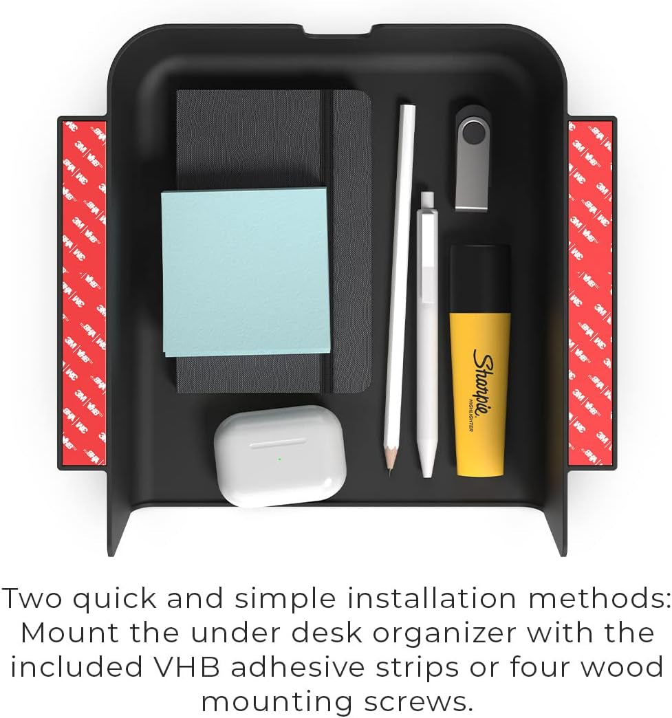Humancentric under Desk Storage Shelf, Drawer Organizer for Office, Workstations