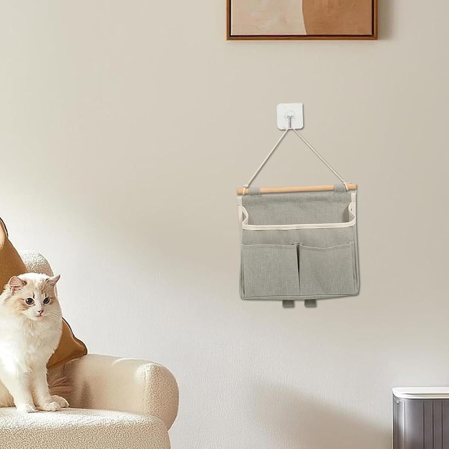 2Pcs Hanging Storage, Closet Organiser, Hanging Gift Wrap Organiser, over the Do