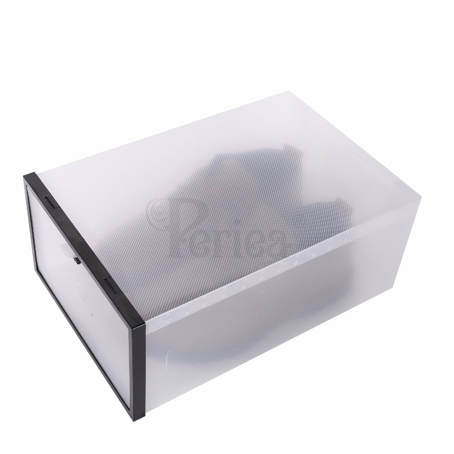 Periea Clear Plastic Shoe Storage Boxes Stackable Drawers Organiser Underbed
