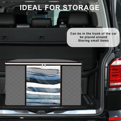 4Pack Clothes Storage Bags Zipped Organizer Underbed Wardrobe Cube Closet Boxes