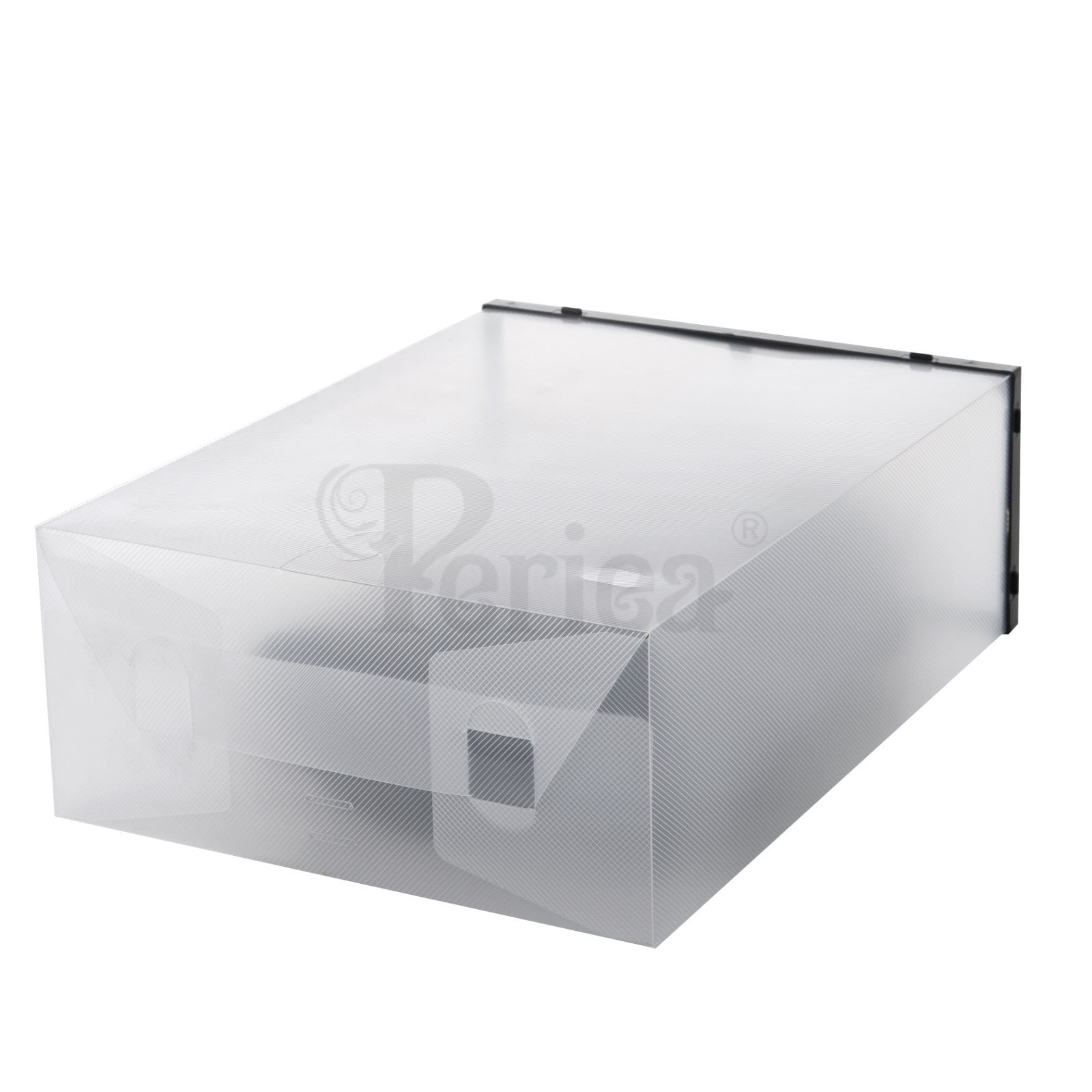 Periea Clear Plastic Shoe Storage Boxes Stackable Drawers Organiser Underbed