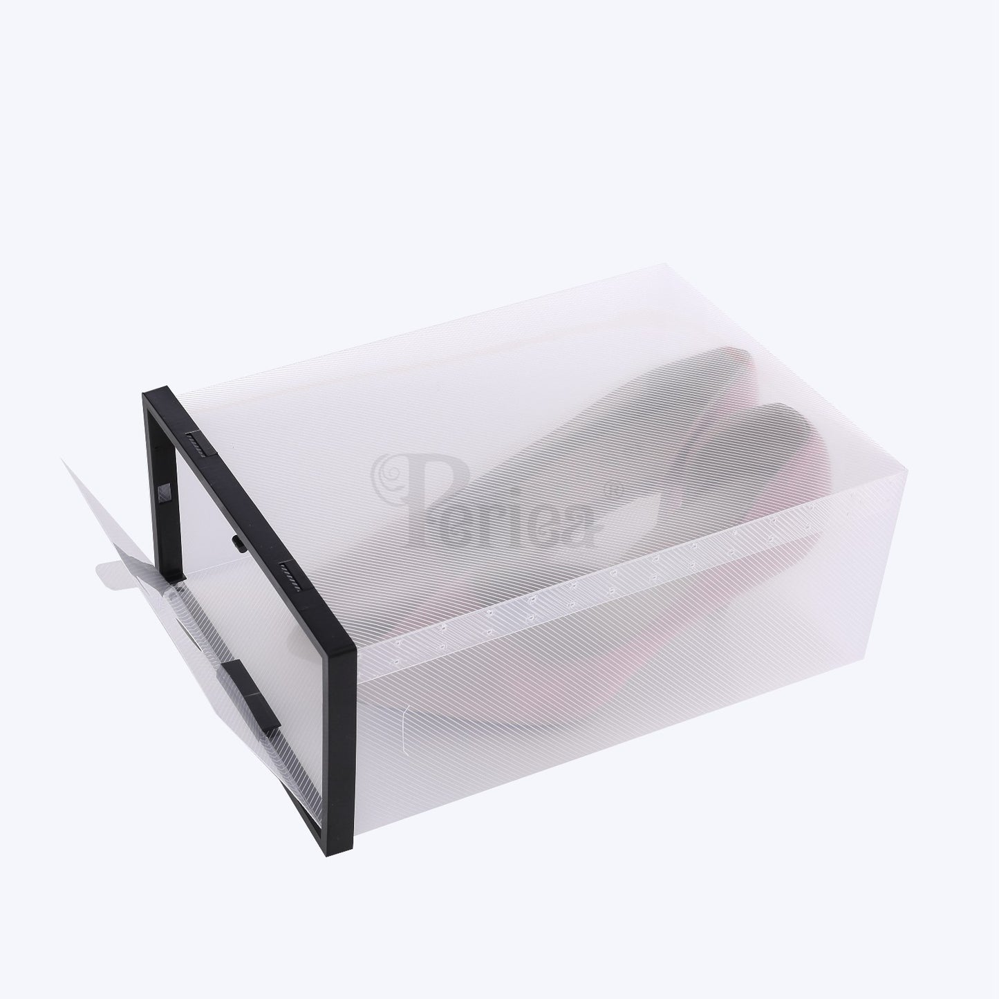 Periea Clear Plastic Shoe Storage Boxes Stackable Drawers Organiser Underbed