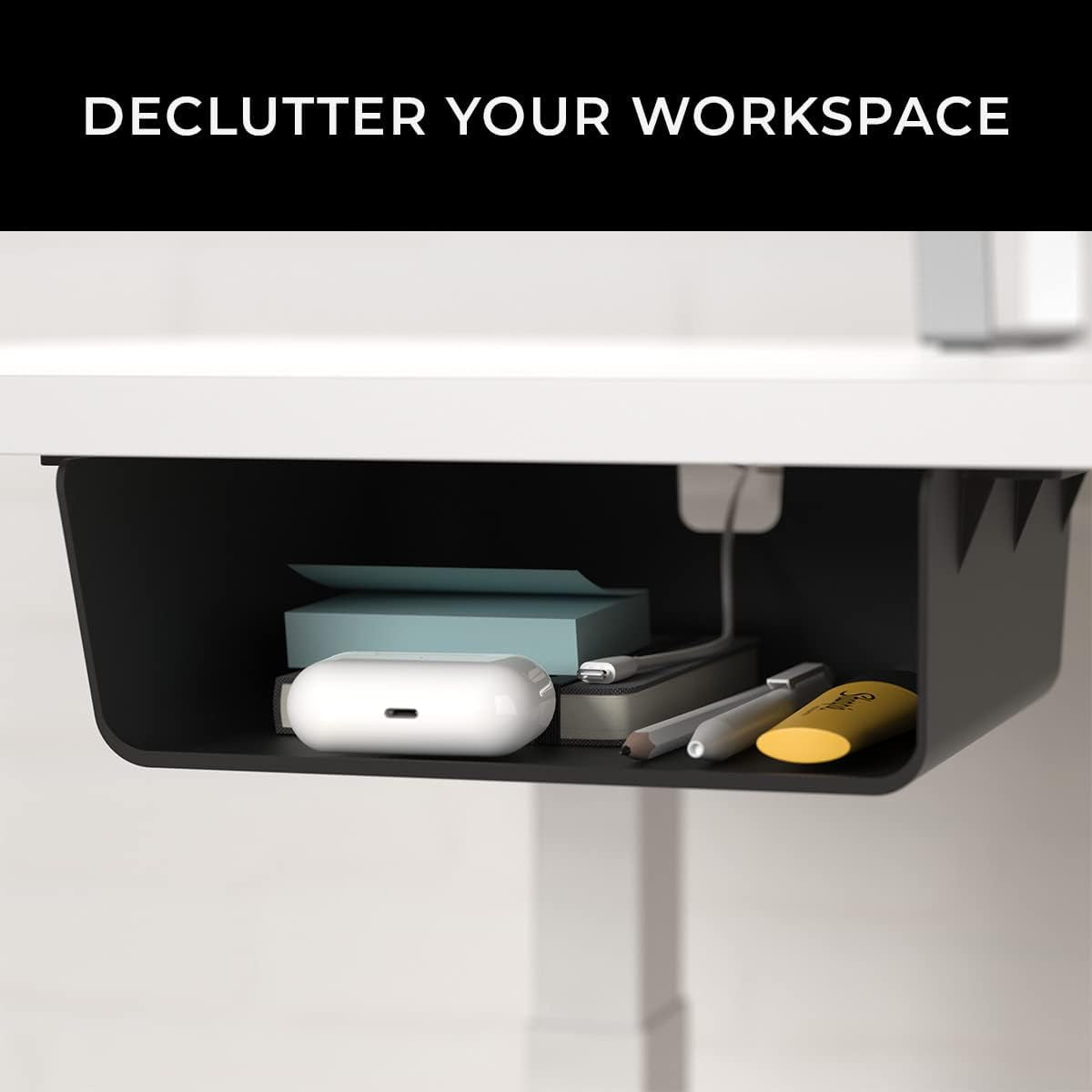 Humancentric under Desk Storage Shelf, Drawer Organizer for Office, Workstations