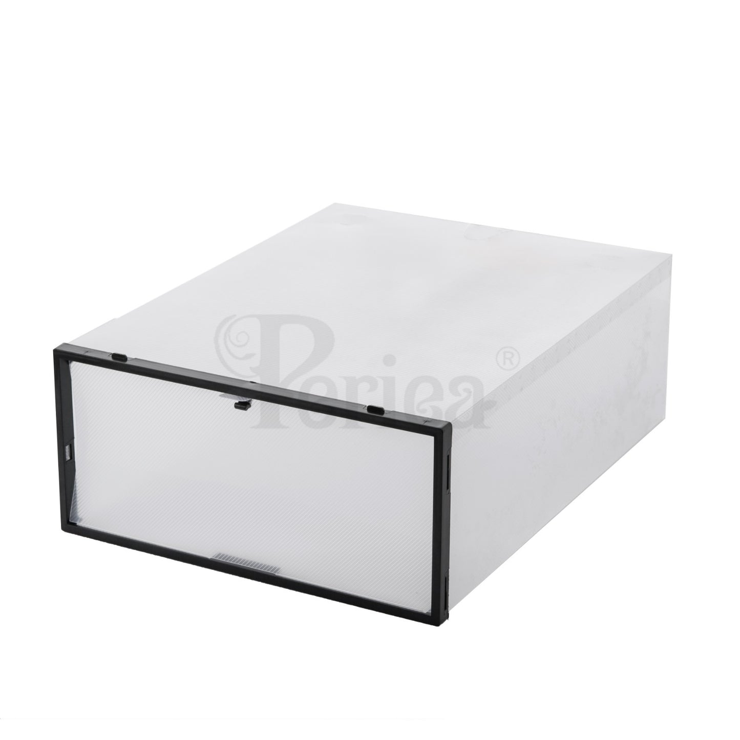 Periea Clear Plastic Shoe Storage Boxes Stackable Drawers Organiser Underbed